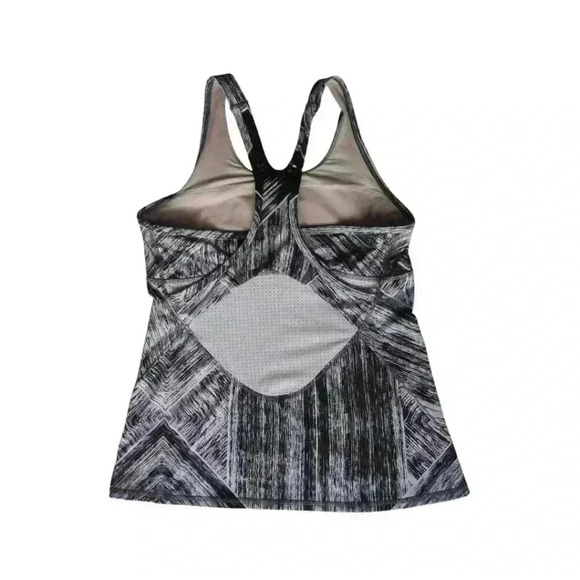 Lululemon Athletica Black and White Racerback Tank - Size 8 - Picture 3 of 3